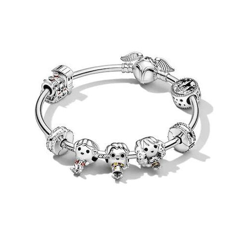 ჰარი პოტერის სამაჯური 9 ჩარმით და სნიჩის შესაკრავით რგოლზე