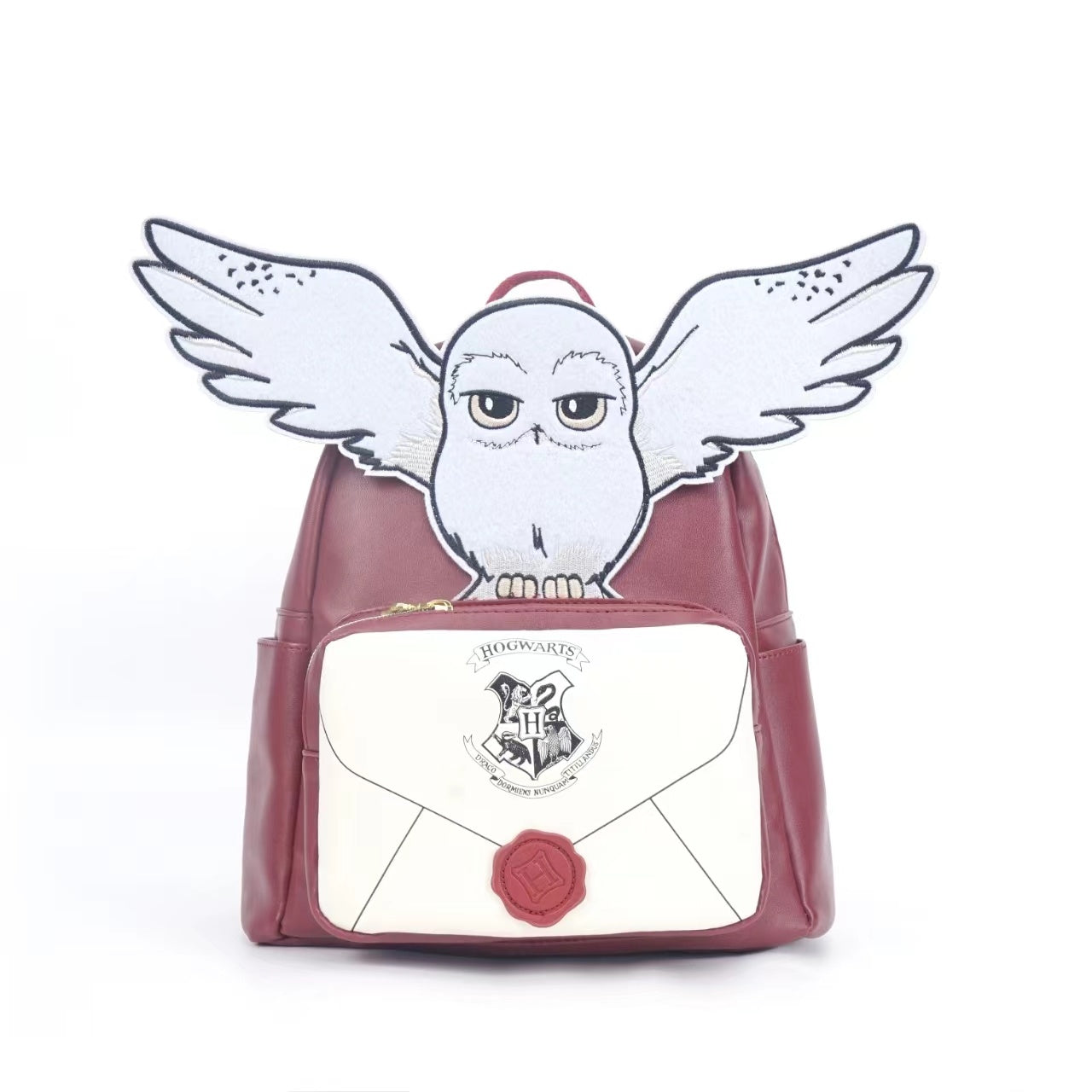 ჰედვიგის ზურგჩანთა ტყავის წითელი