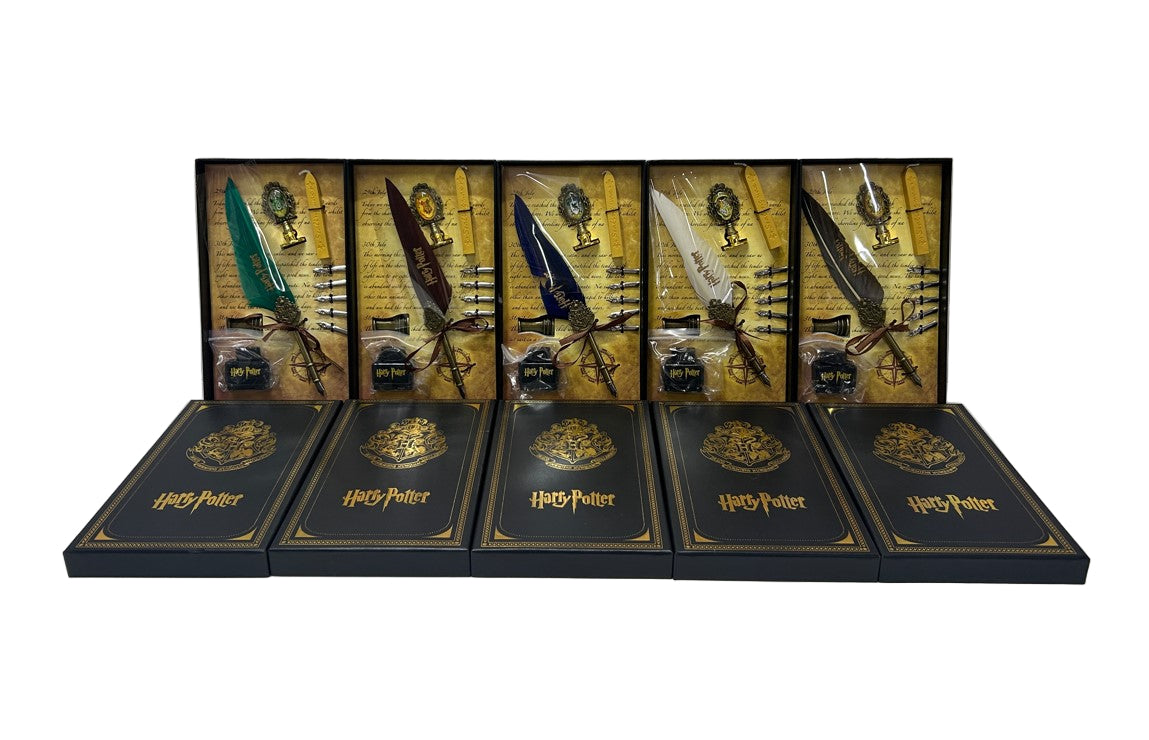 ჰოგვორტსის საწერი ნაკრები ცვილით და შტამპით შერეული ფერებით