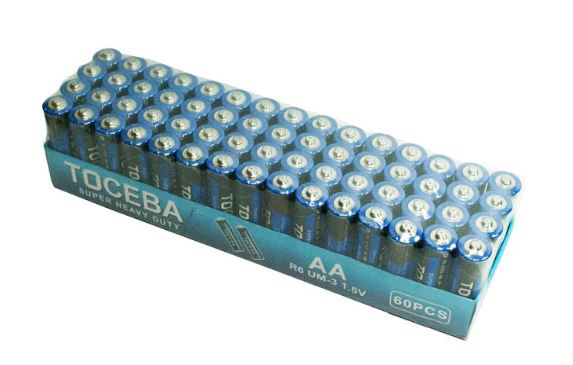AA size battery each