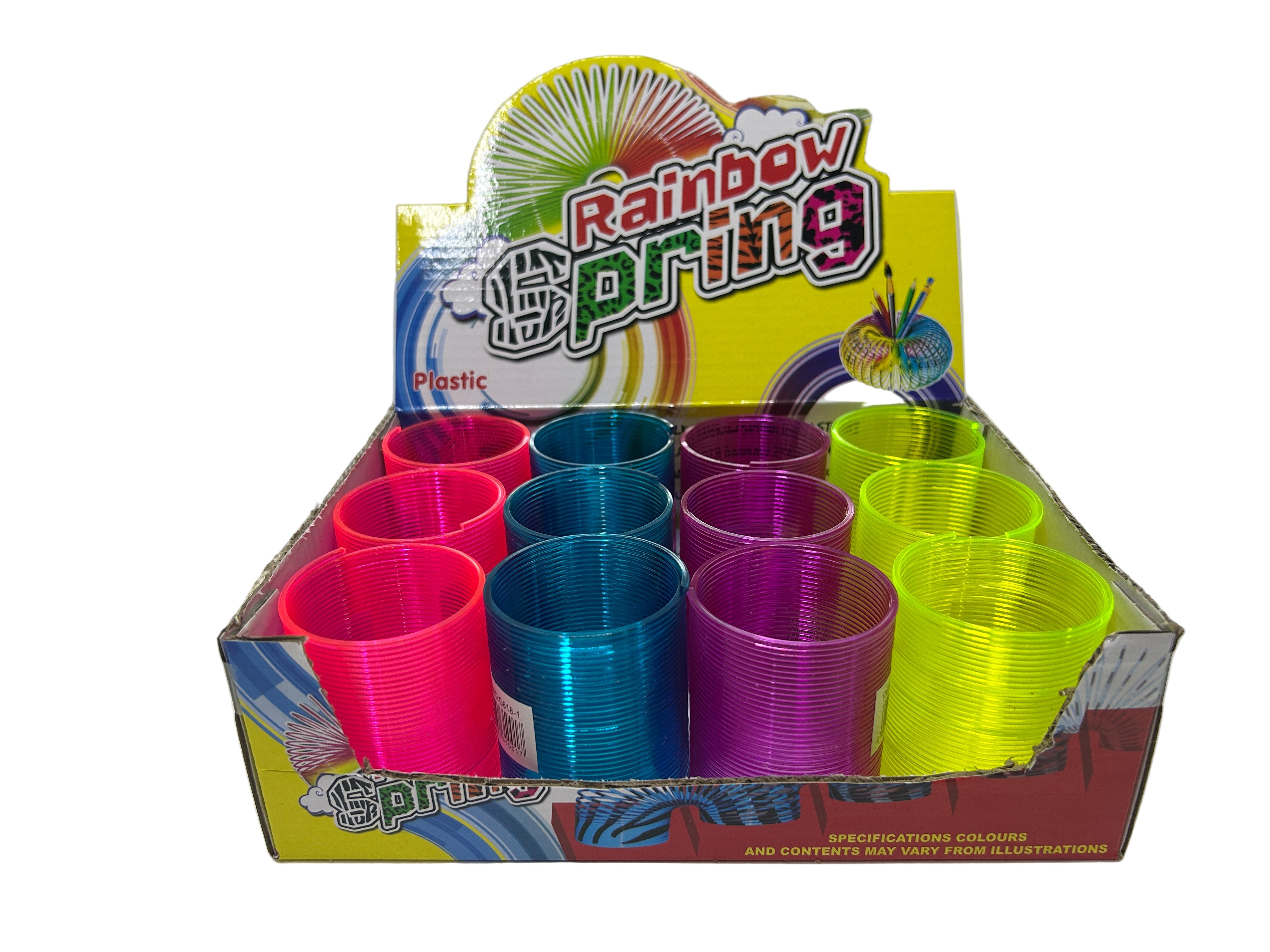 სათამაშო ზამბარა ნეონისფერები