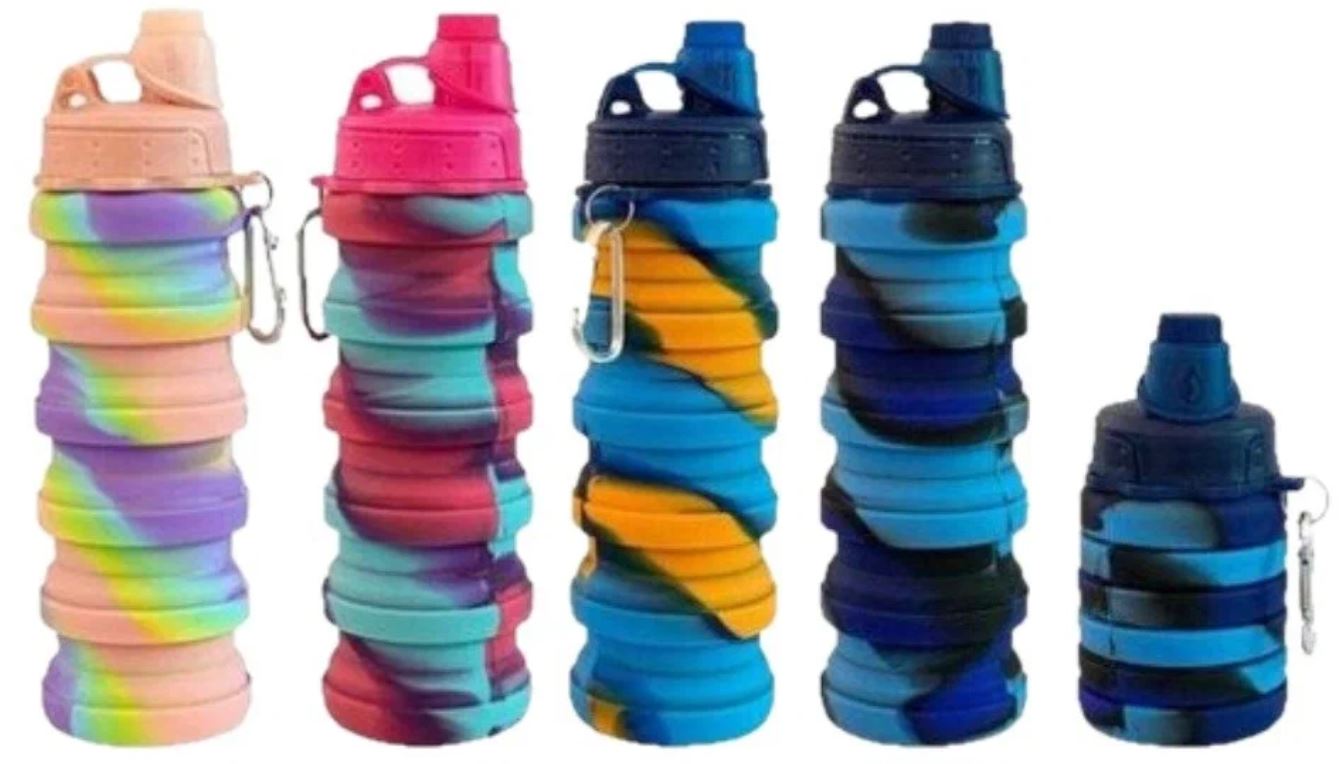 სილიკონის დასაკეცი წყლის ბოთლი