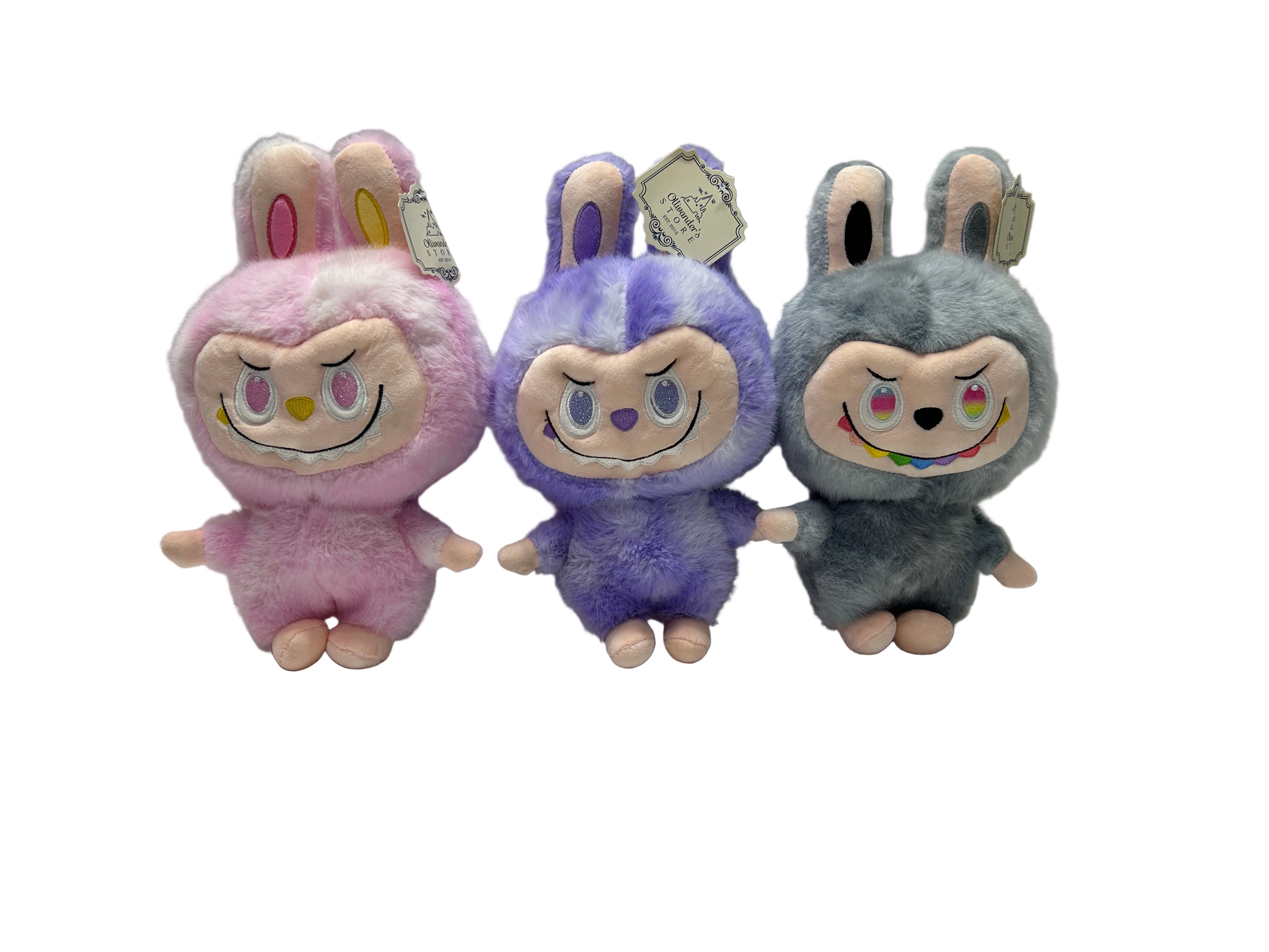 ლაბუბუს რბილი სათამაშო ფერადი