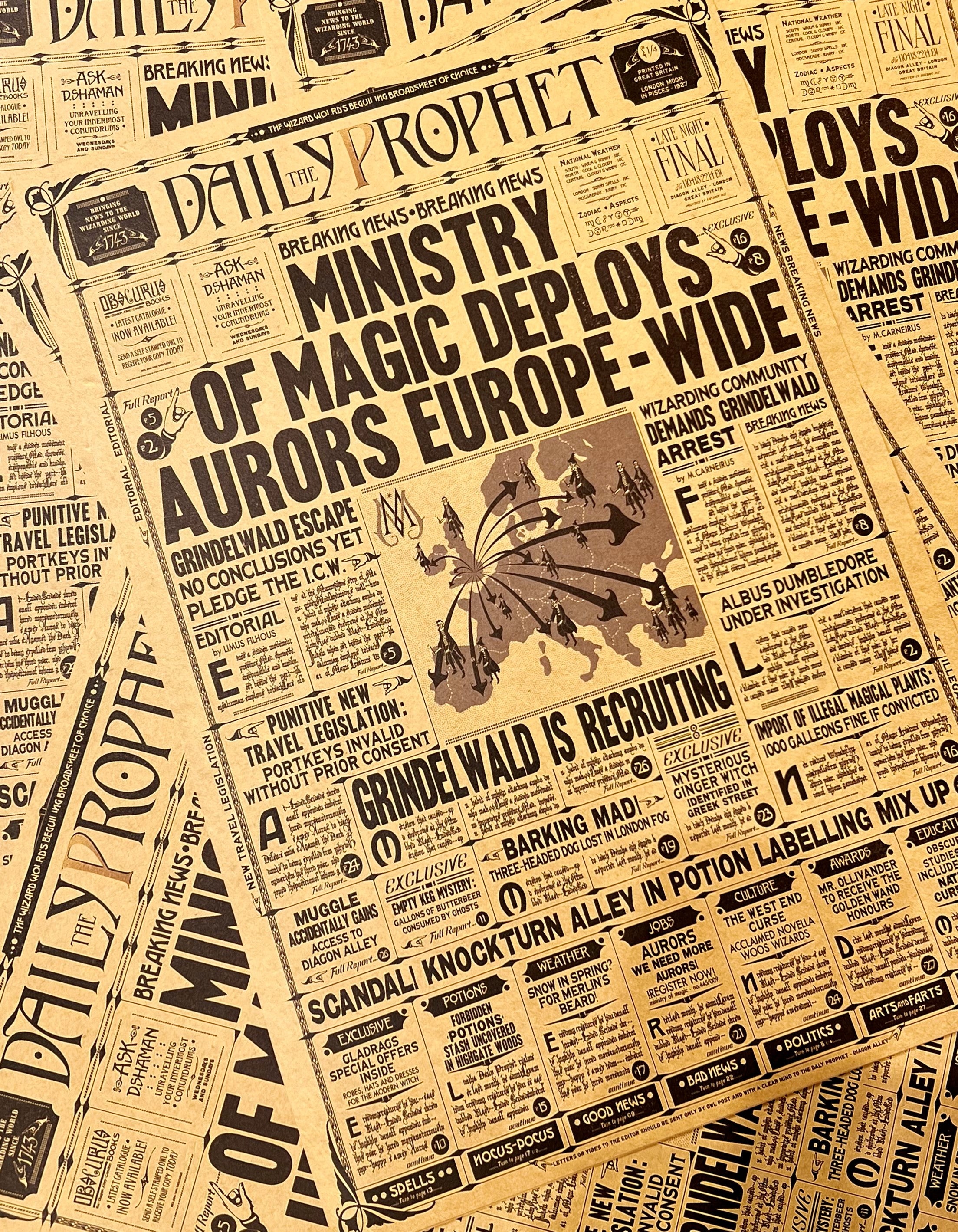 დილის მისანი მაგიის სამინისტრო ევროპის მასშტაბით აურორებს გზავნის