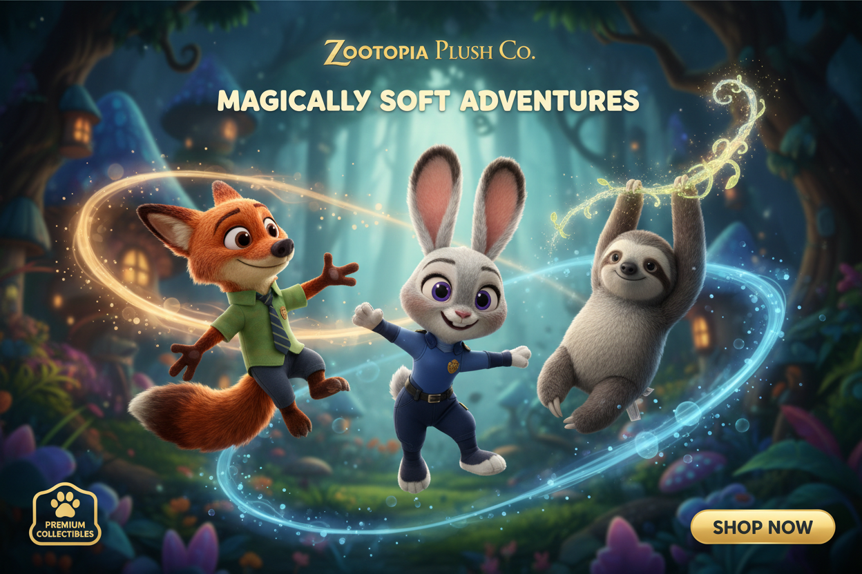 Zootopia Plush Toys Banner