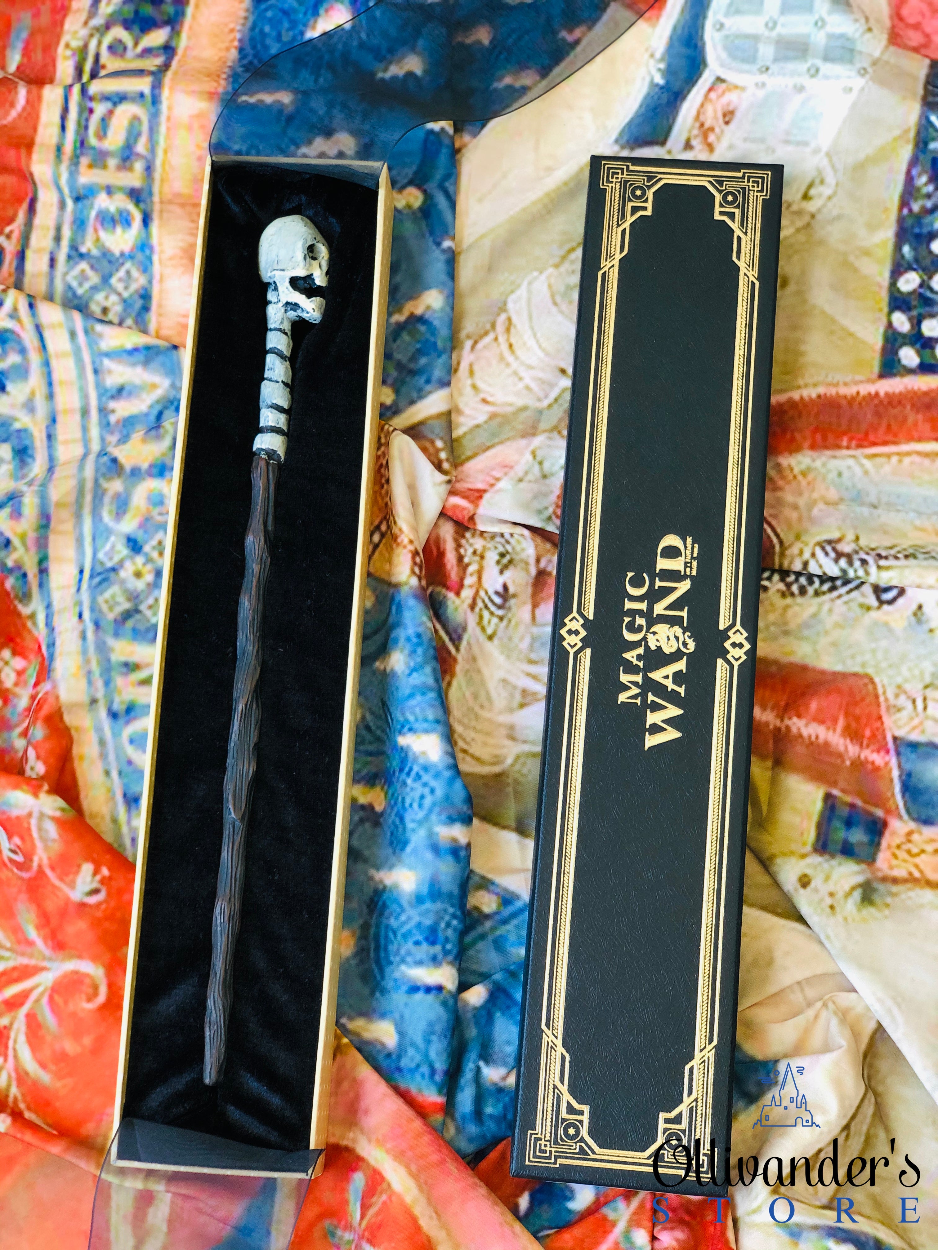 სიკვდილის მხვრელის საკოლექციო ჯოხი თავის ქალით