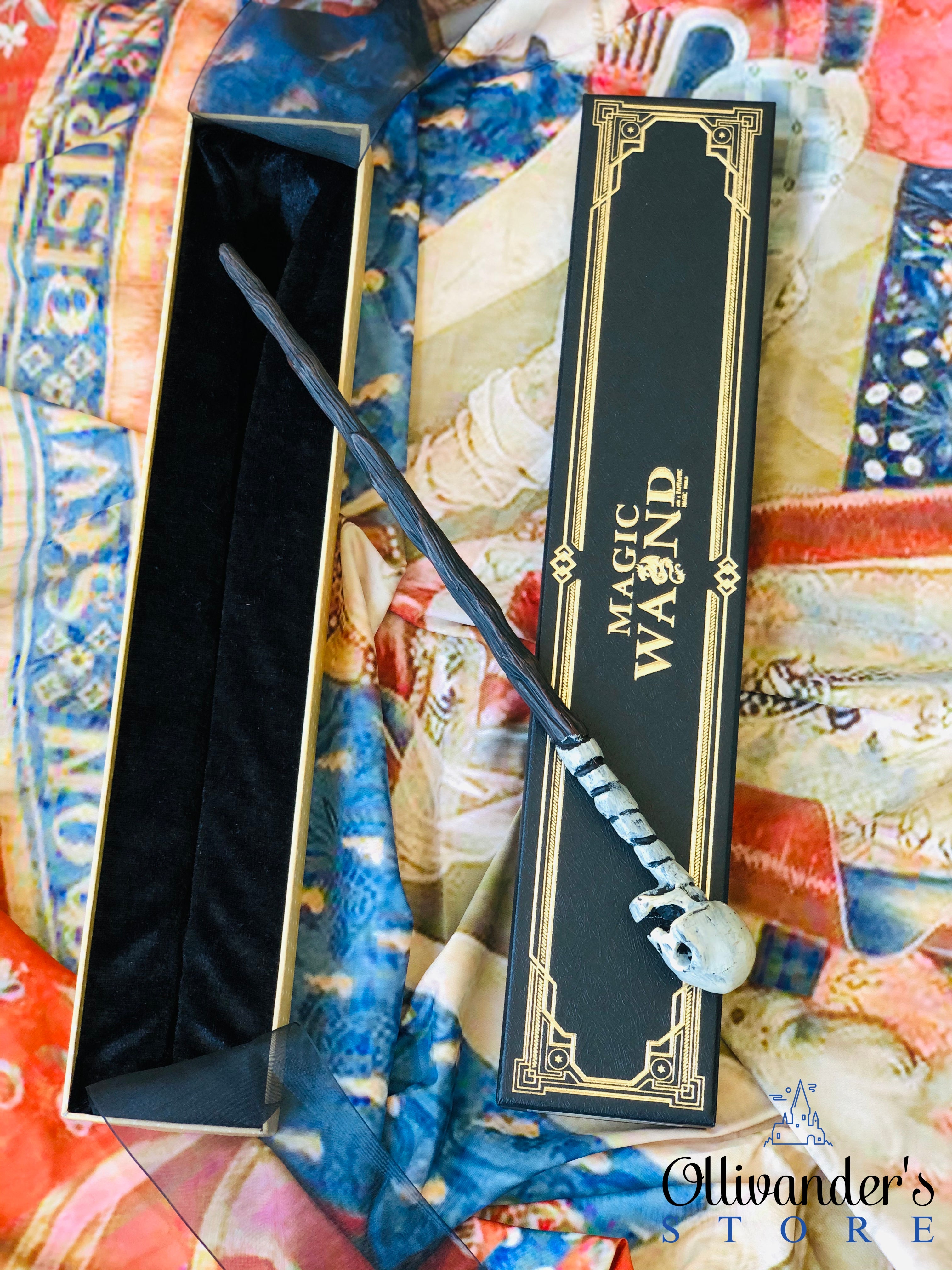 სიკვდილის მხვრელის საკოლექციო ჯოხი თავის ქალით