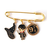 ჰარი პოტერის ბროში პენდანტებით