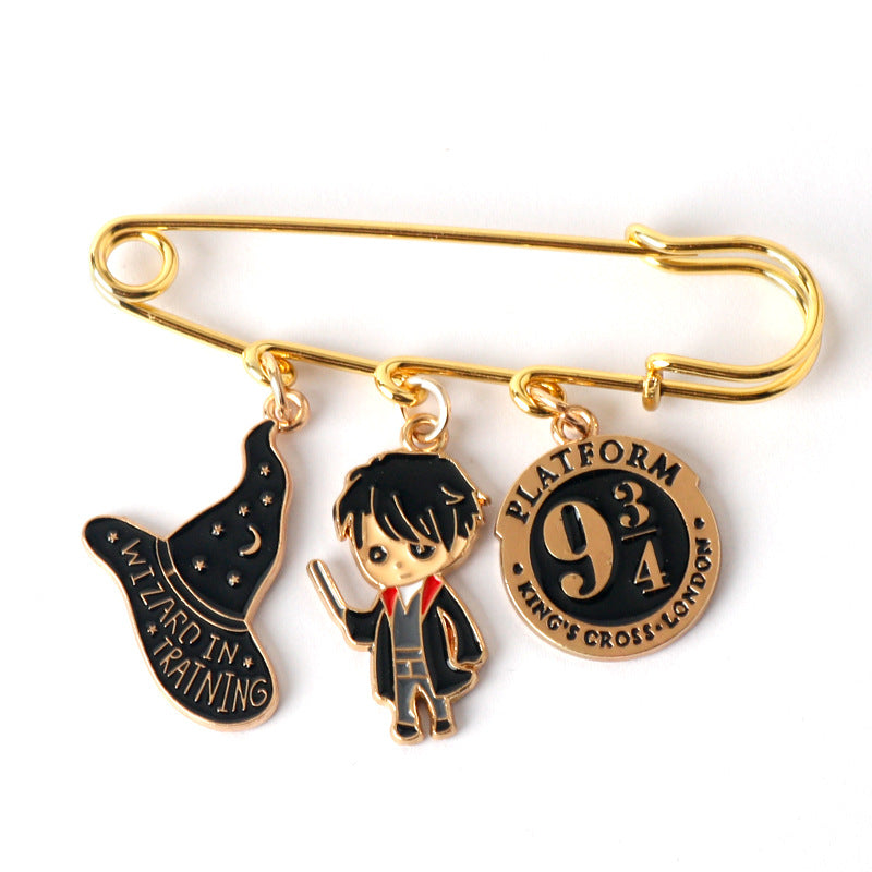 ჰარი პოტერის ბროში პენდანტებით
