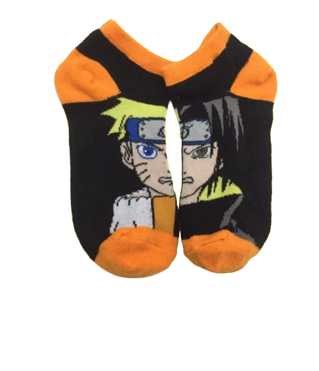 Naruto and Sasuke socks