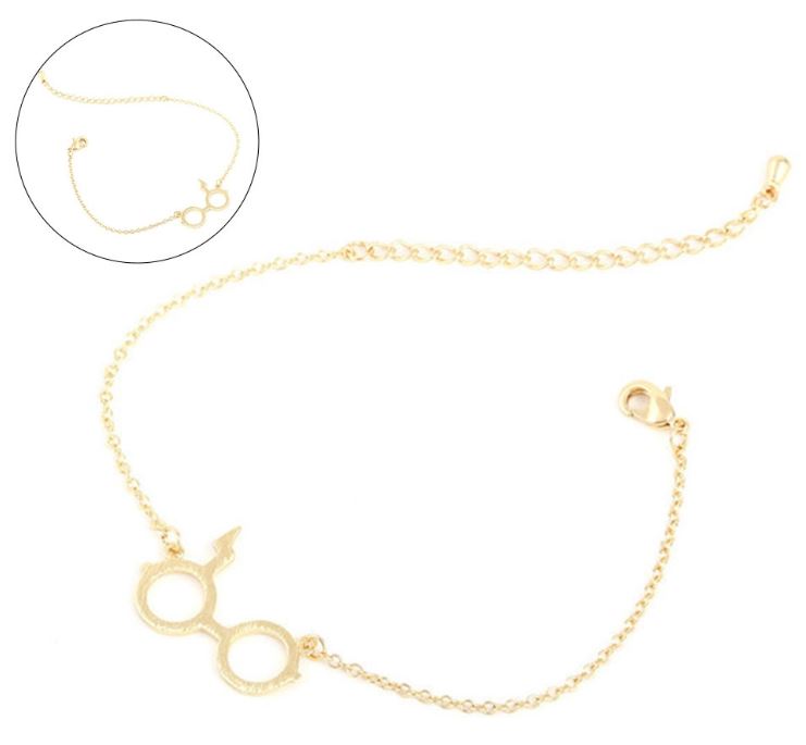 ჰარი პოტერის სათვალის სამაჯური ოქროსფერი