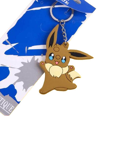 Eevee Rubber keychain in a box