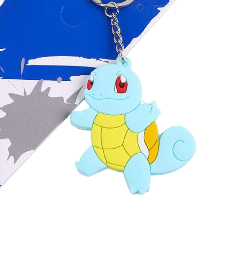 Squirtle rubber keychain