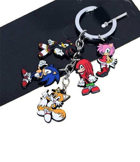 Sonic Characters' Keychain With Charms