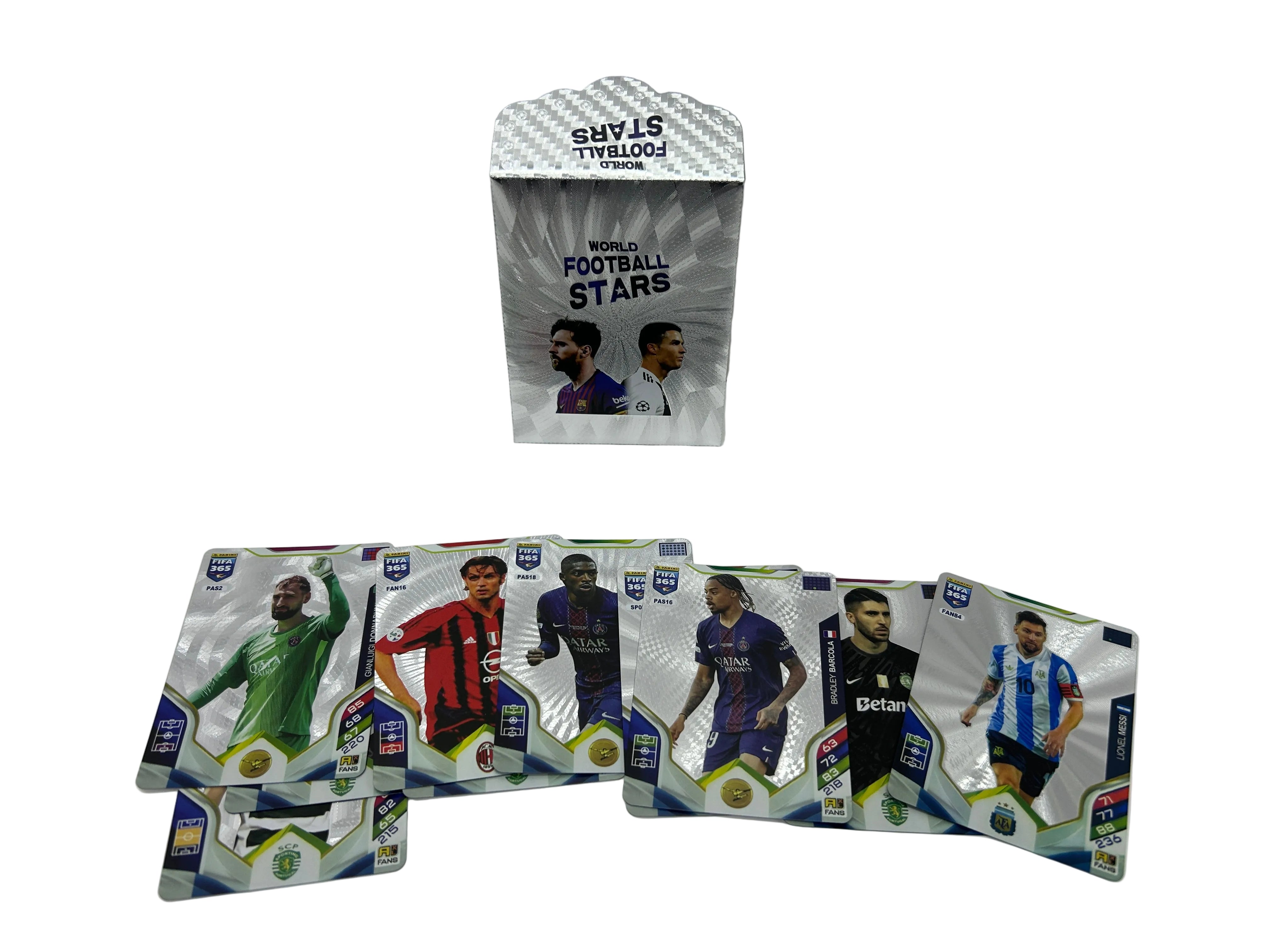 ფეხბურთელების ქარდები პლასტიკის