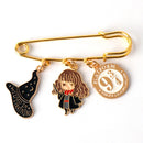 ჰერმიონის ბროში პენდანტებით