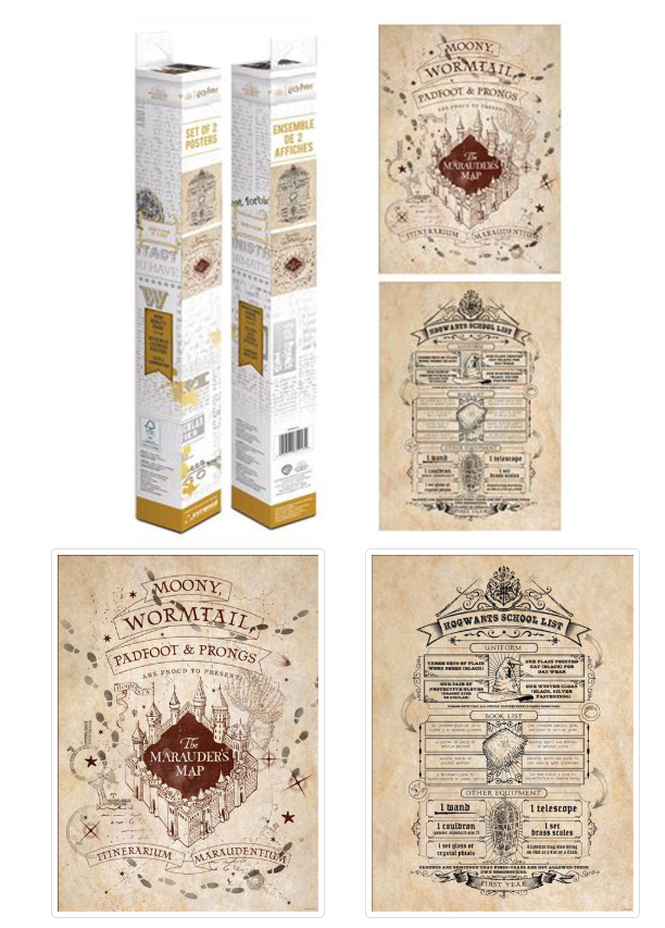 ონავართა რუკის პოსტერი ყუთში Size 4 x 38