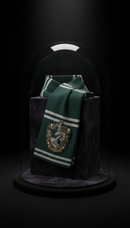 Slytherin scarf with metallic crest