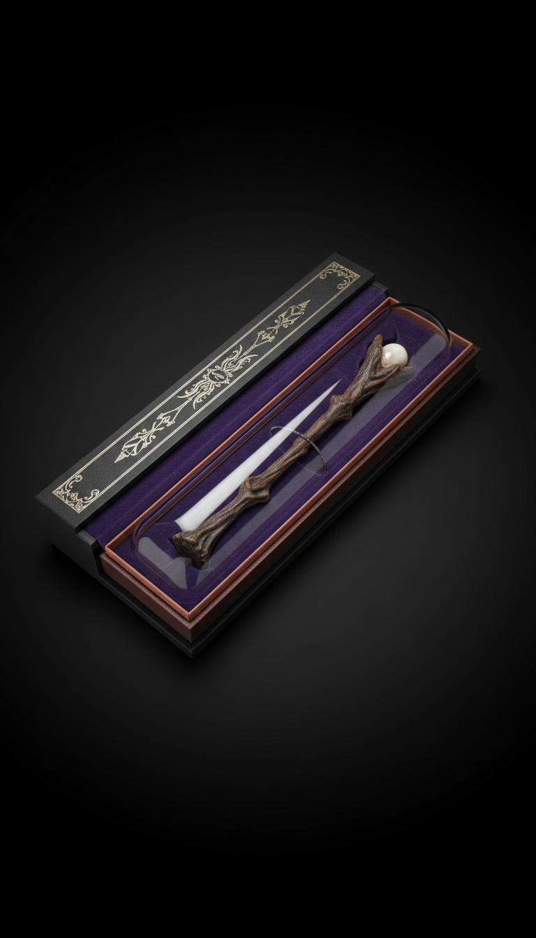 Elder wand replica in velvet box