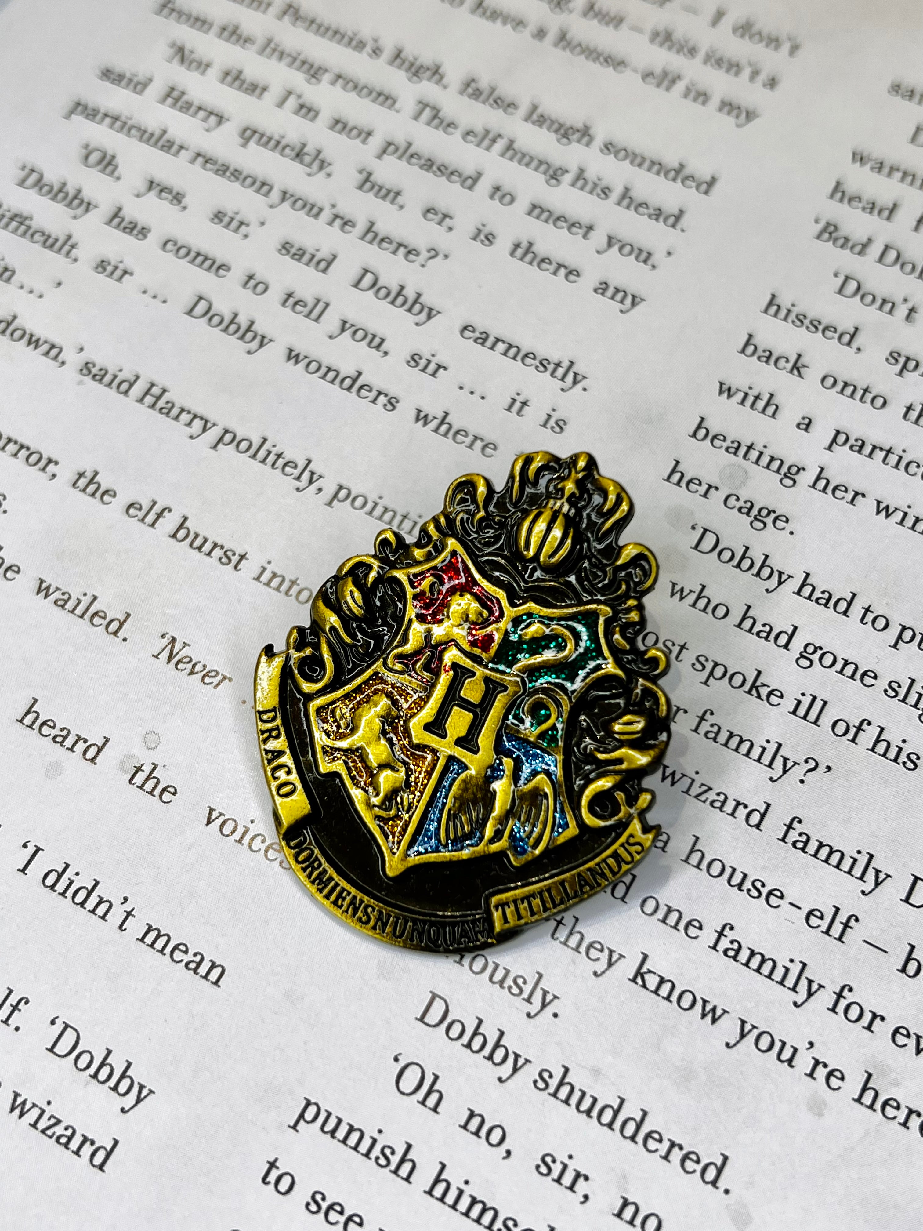 Hogwarts enamel brooch