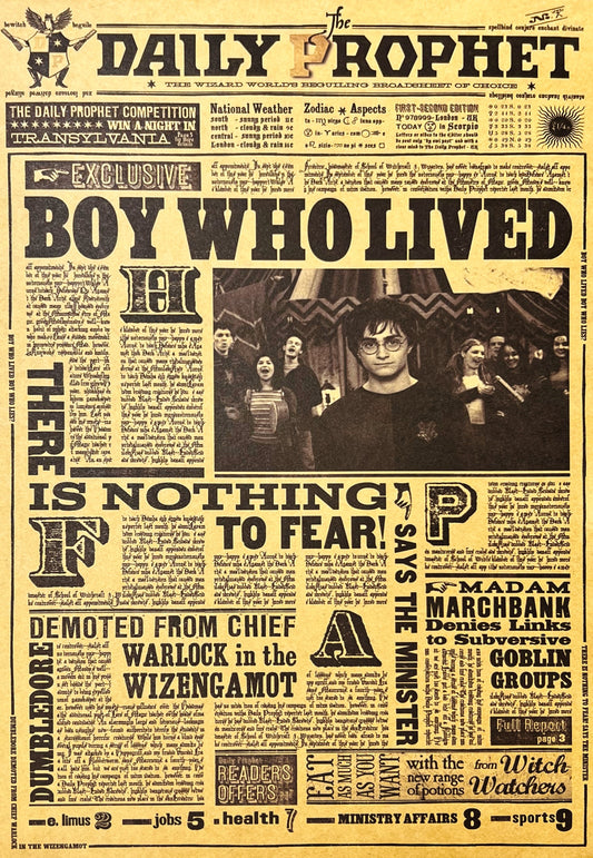 Daily Prophet #47642: The Boy Who Lived