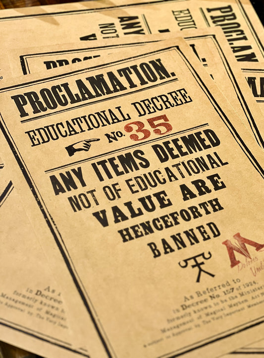 Proclamation #35- About Non-Educational Items
