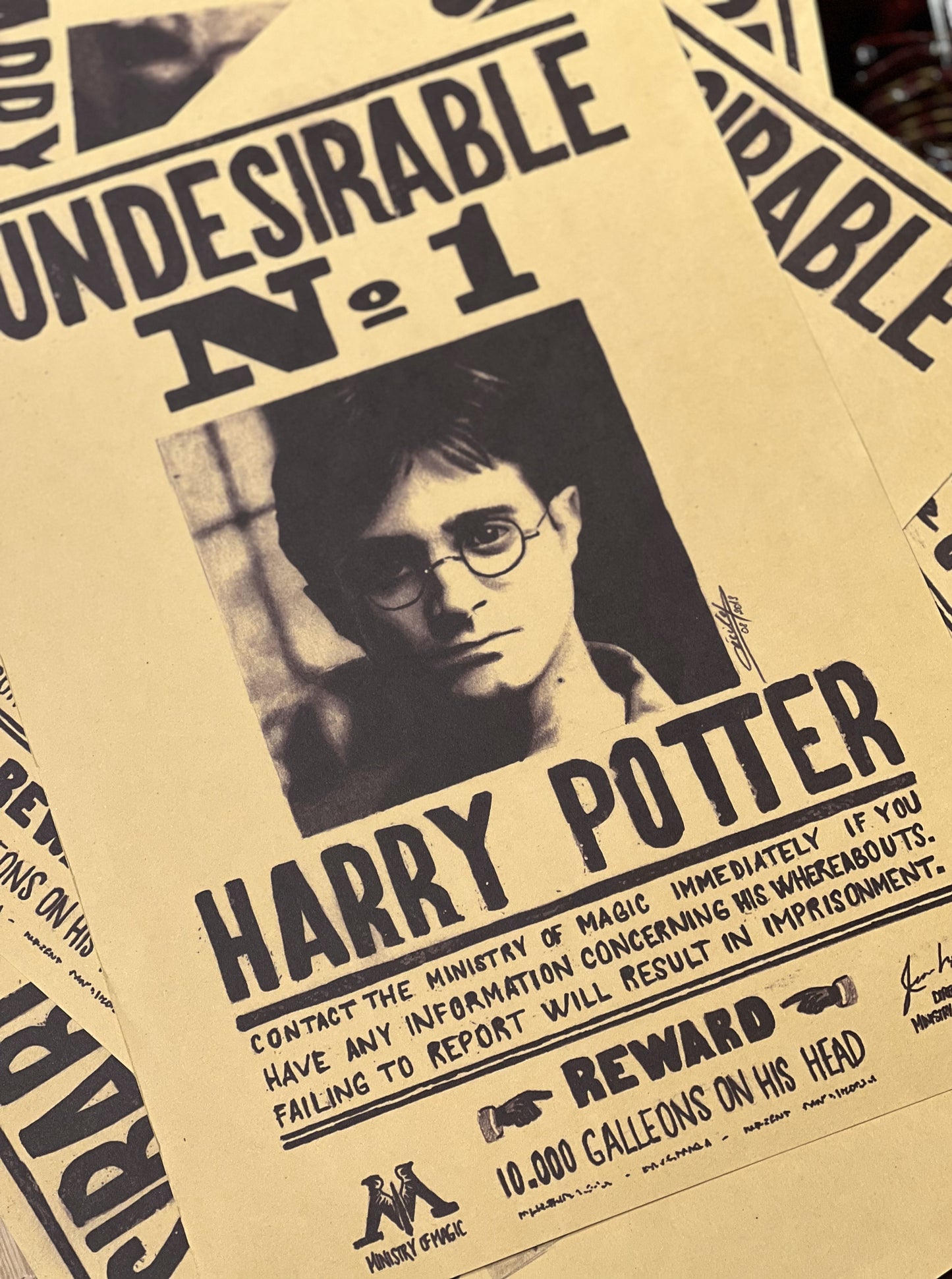 Poster "Unwanted Face Harry Potter"