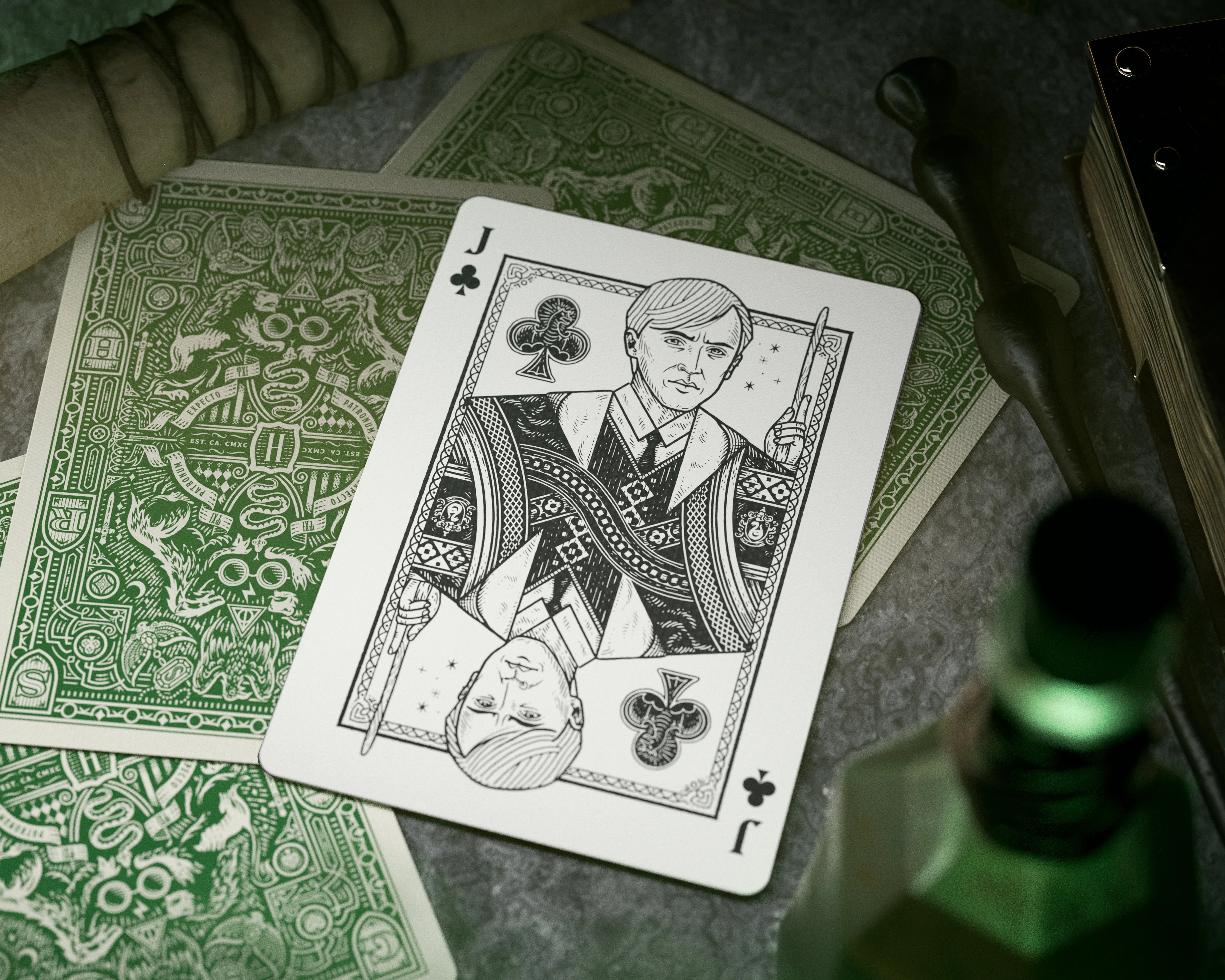 Slytherin playing cards