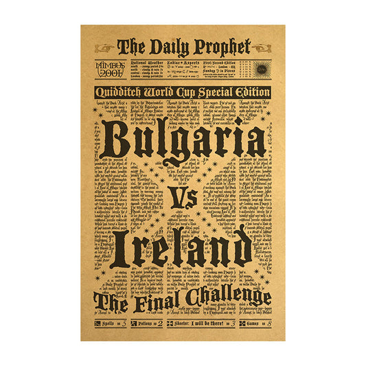 Daily Prophet: Bulgaria vs. Ireland at the Quidditch World Cup