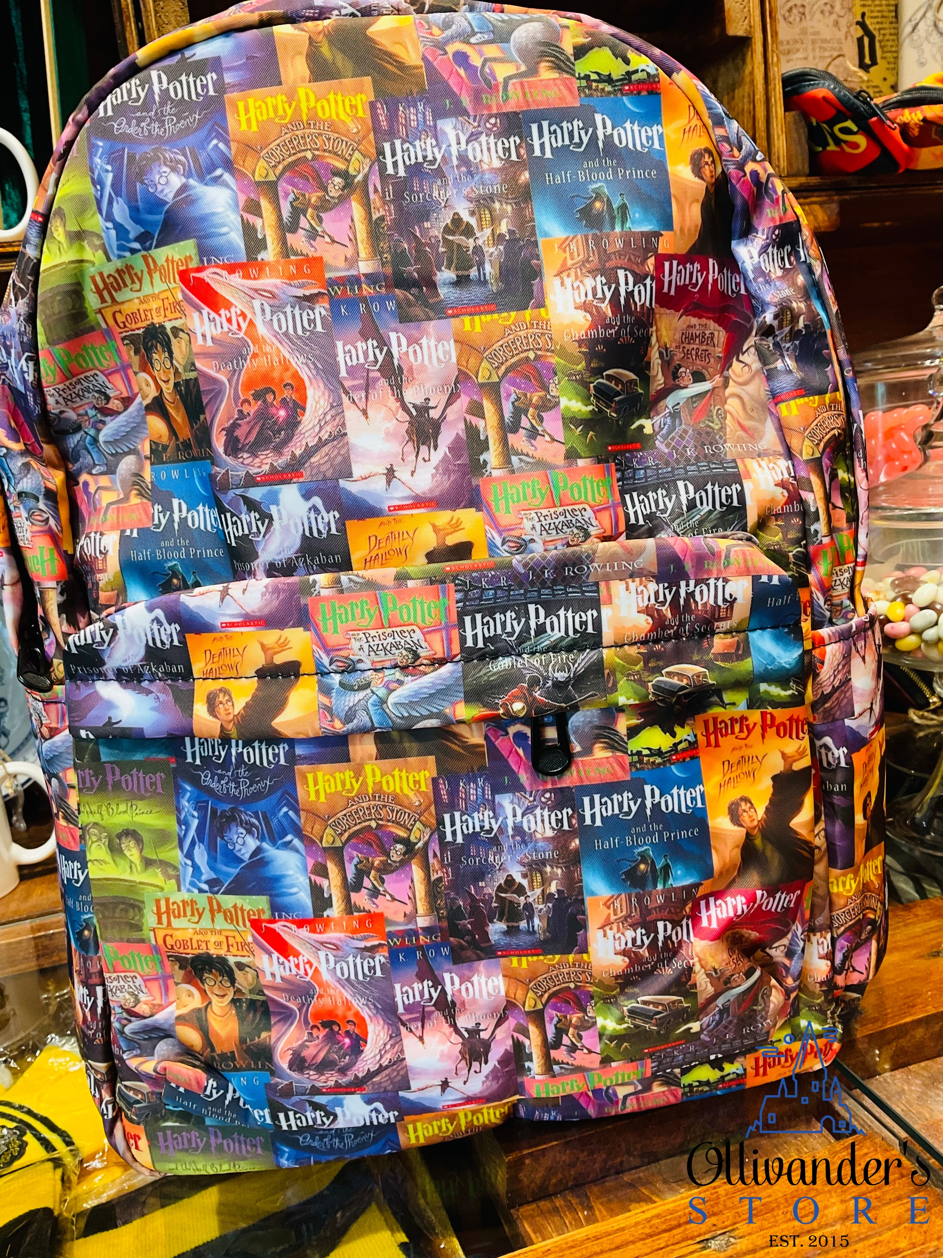 Harry Potter book covers backpack