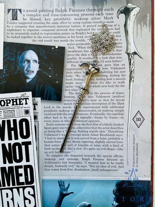 Voldemort wand necklace