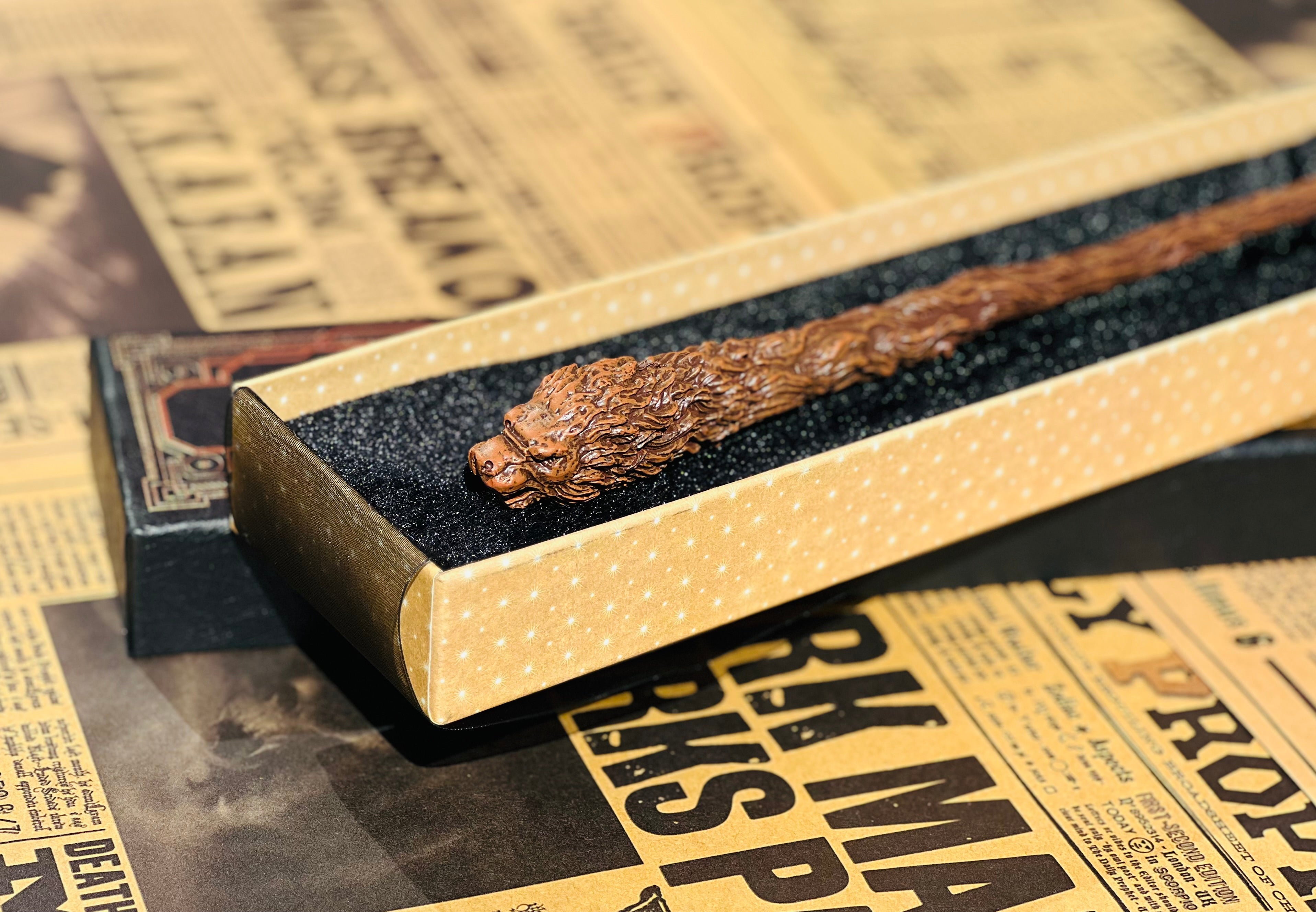 Gryffindor mascot collectible wand