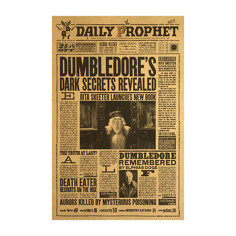 Daily Prophet #466321: Dumbledore's black-and-dark secrets were revealed to the curtain - Rita Skeeter releases a new book