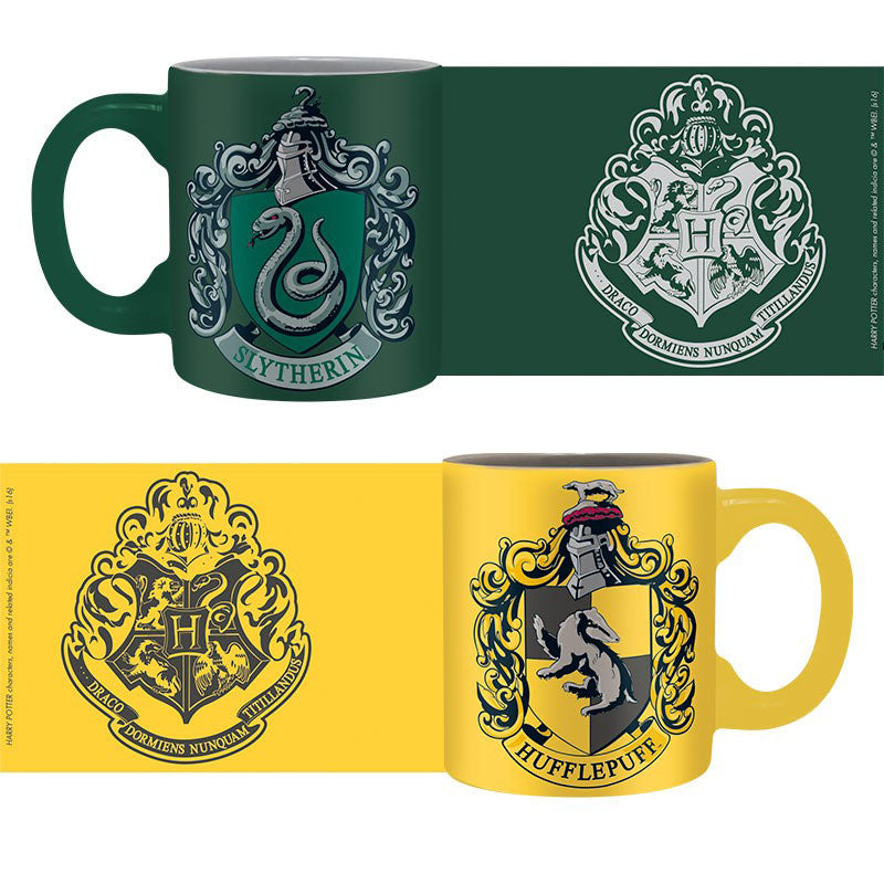 Slytherin and Hufflepuff Espresso Cup Set